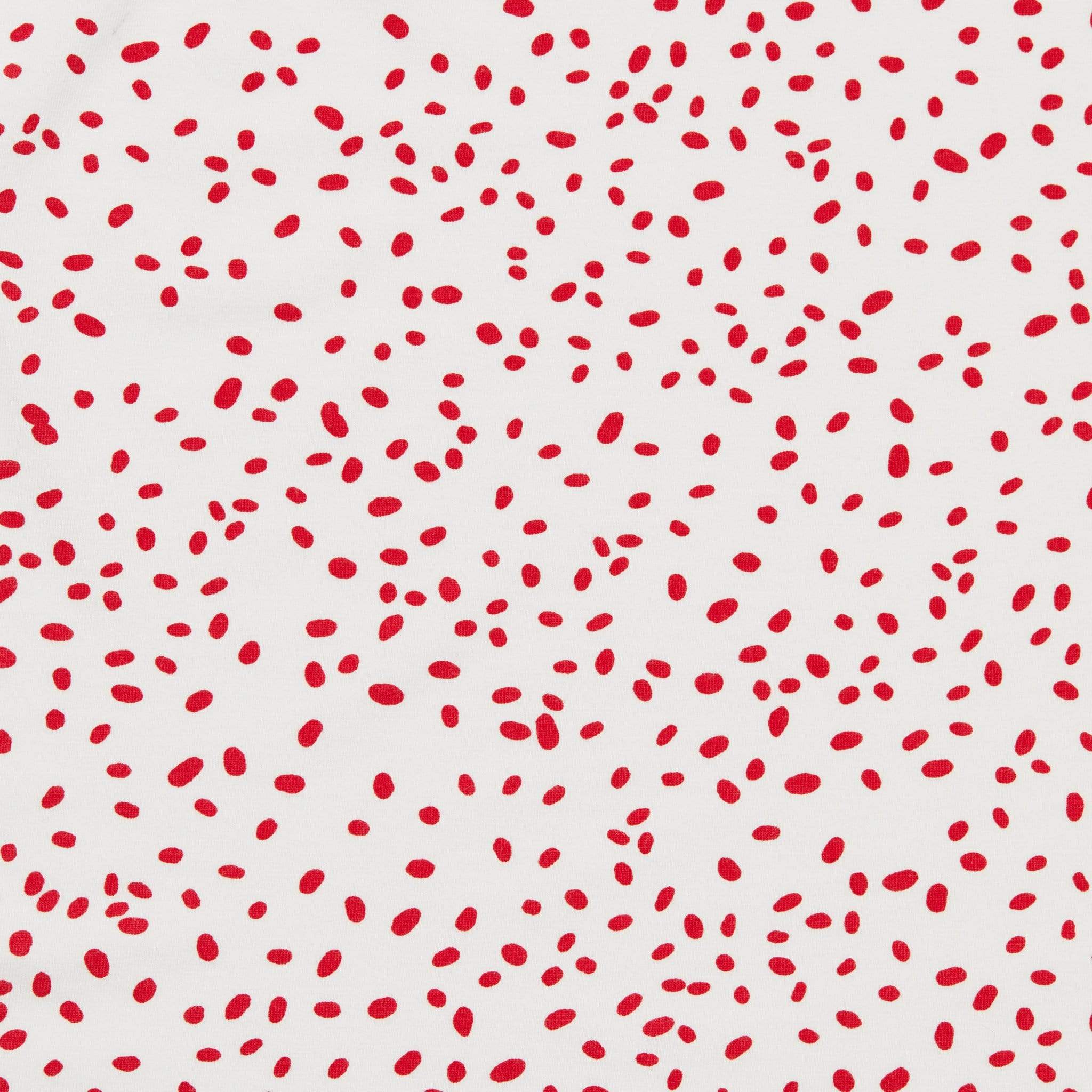 Confetti Dot Pima Knit Night Shirt - white/Red