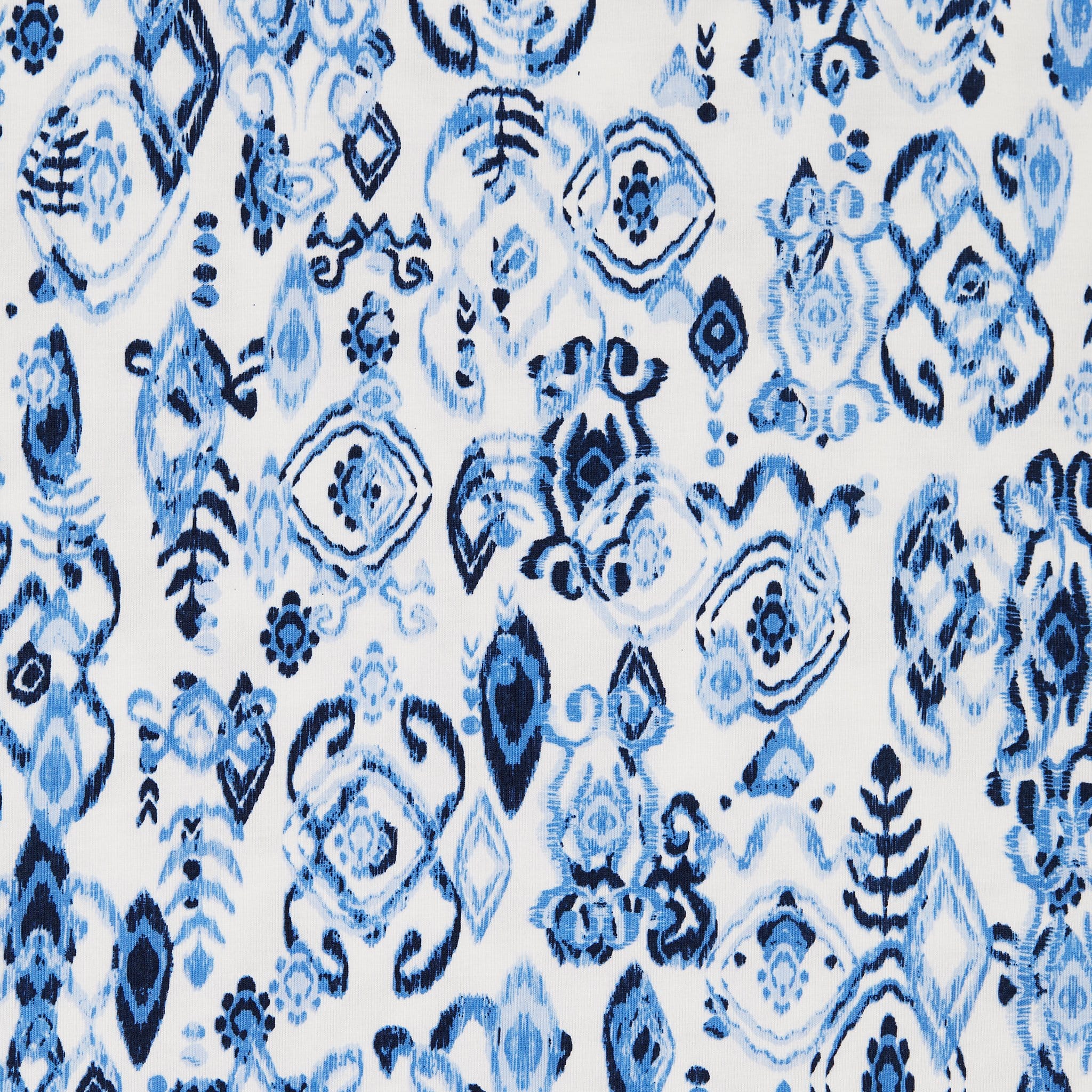 Ikat Marine Pima Knit Nightgown