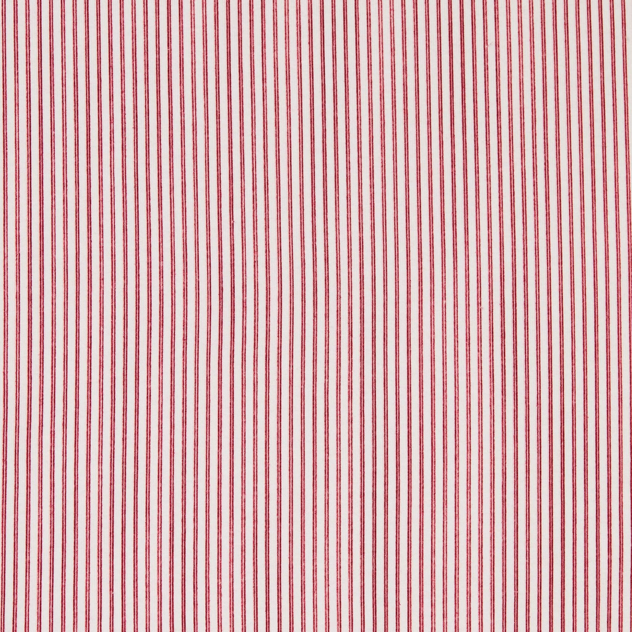Simple Stripe Pima Knit Nightgown - Red