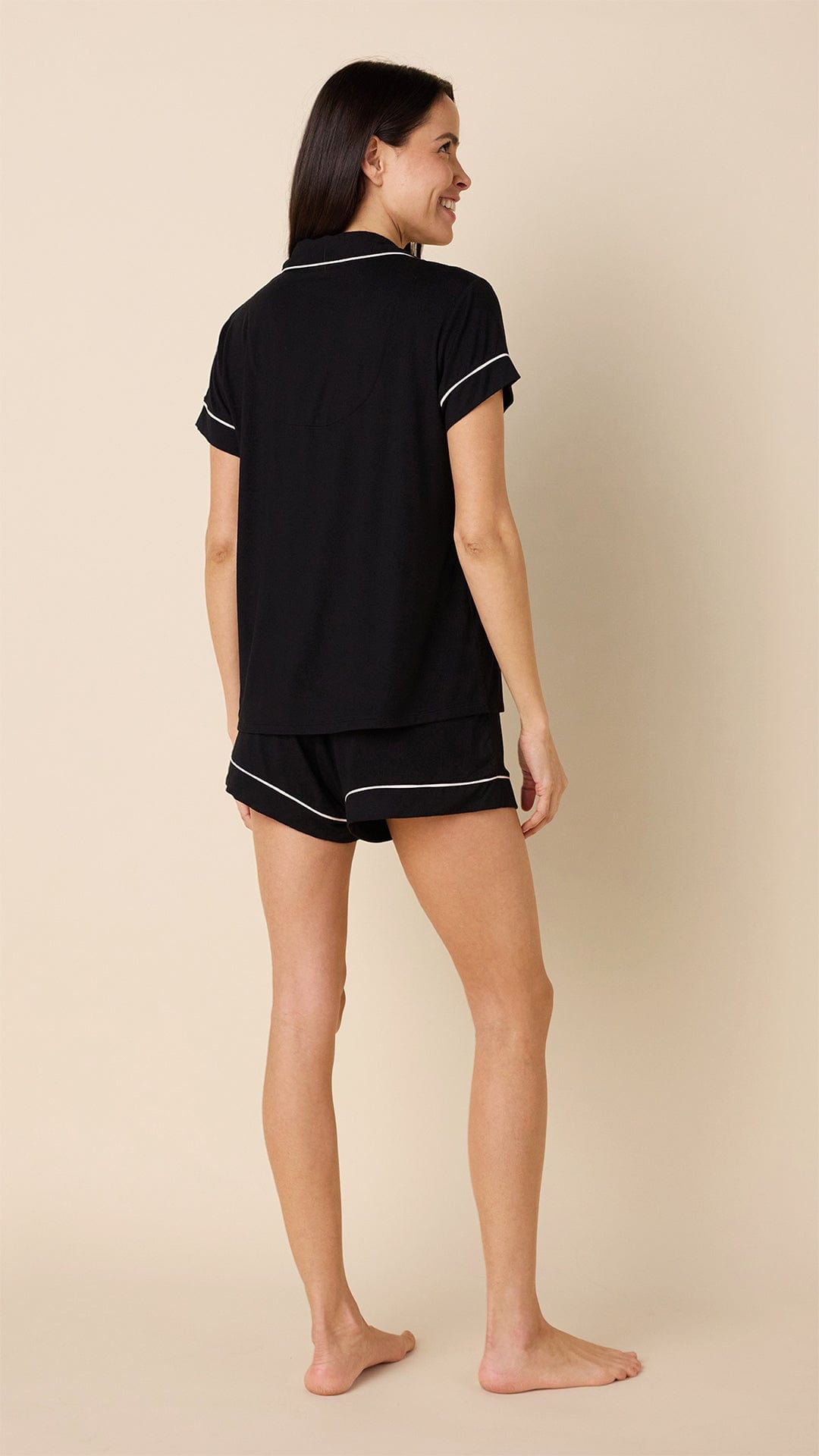 Classic Pima Knit Short Set - Midnight