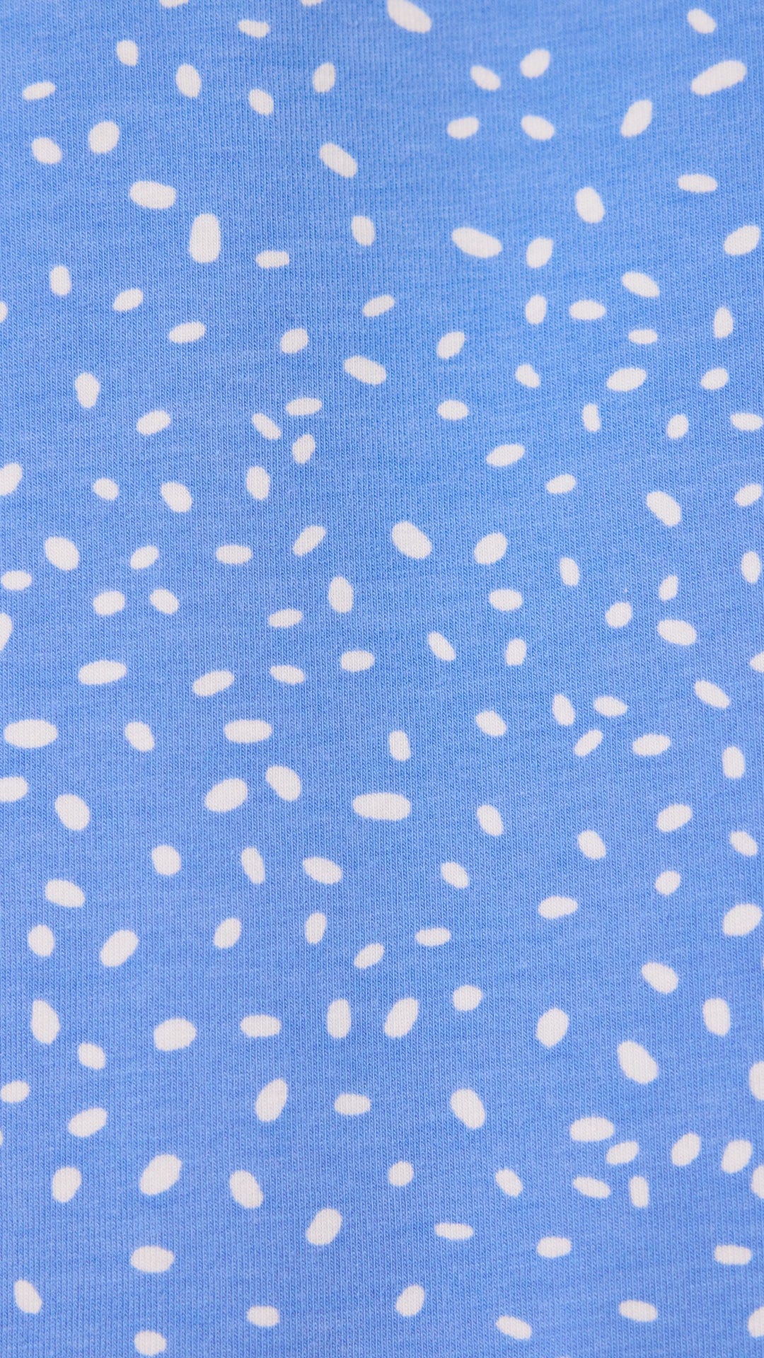 Confetti Dot Pima Knit Short-Sleeved Simple Set - Provence