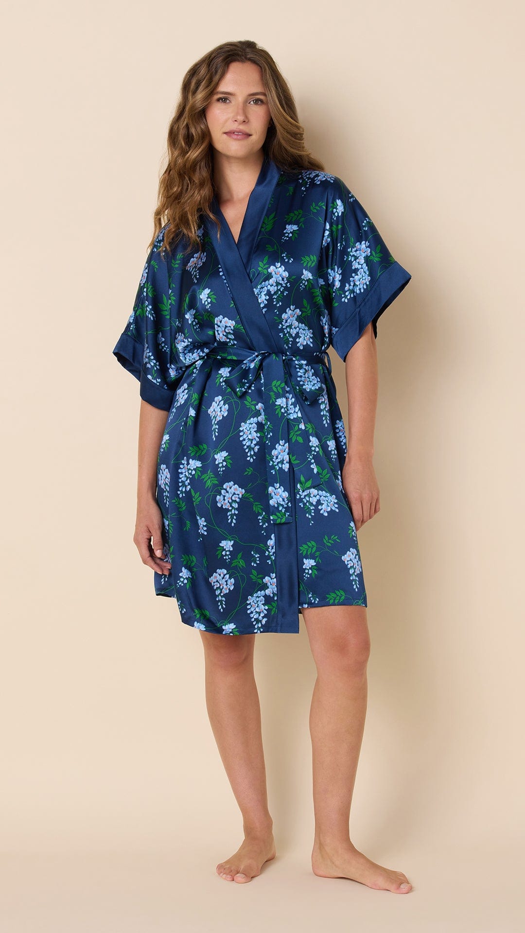 Cascadia Silk Kimono Robe