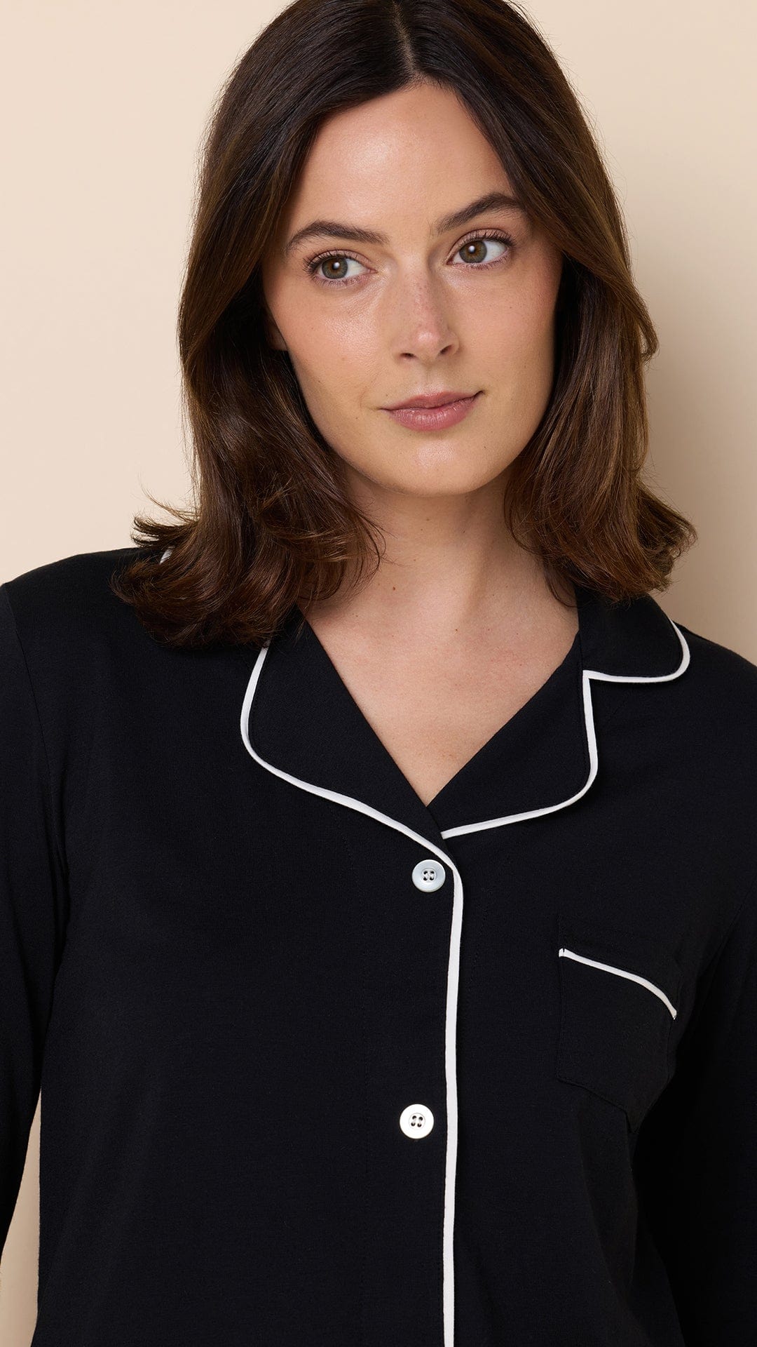 Classic Pima Knit Pajama - Black