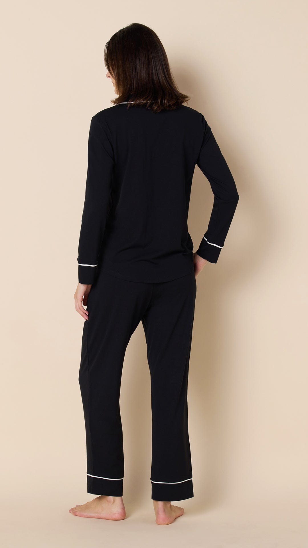 Classic Pima Knit Pajama - Black
