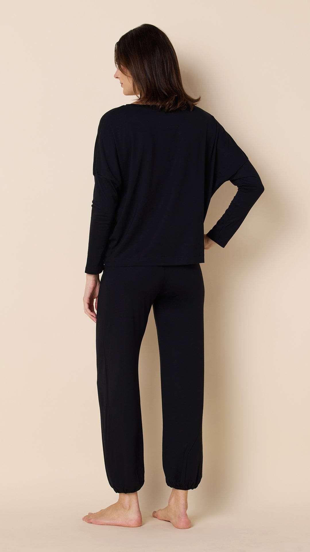 Classic Pima Knit Pullover Set - Midnight