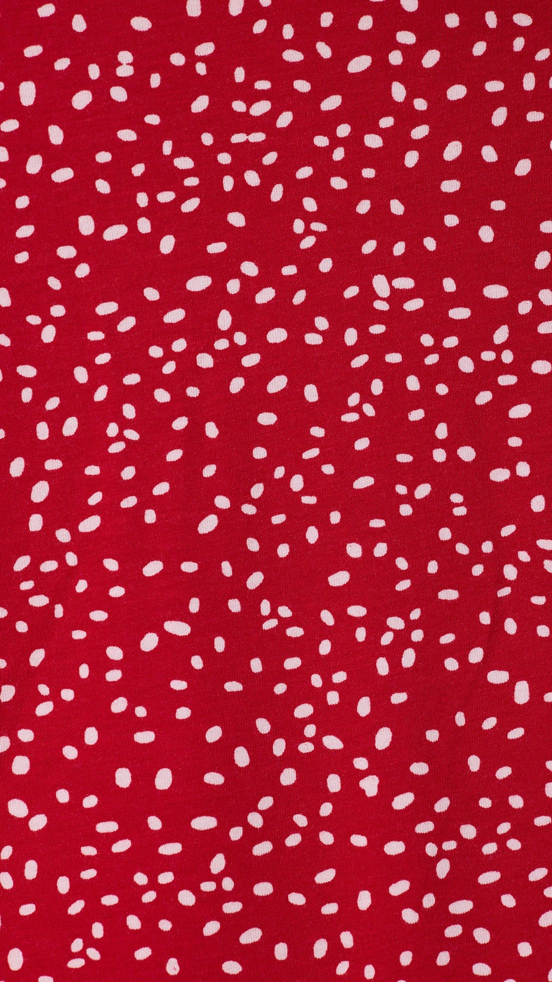 Confetti Dot Pima Knit Kids Pajama - Red