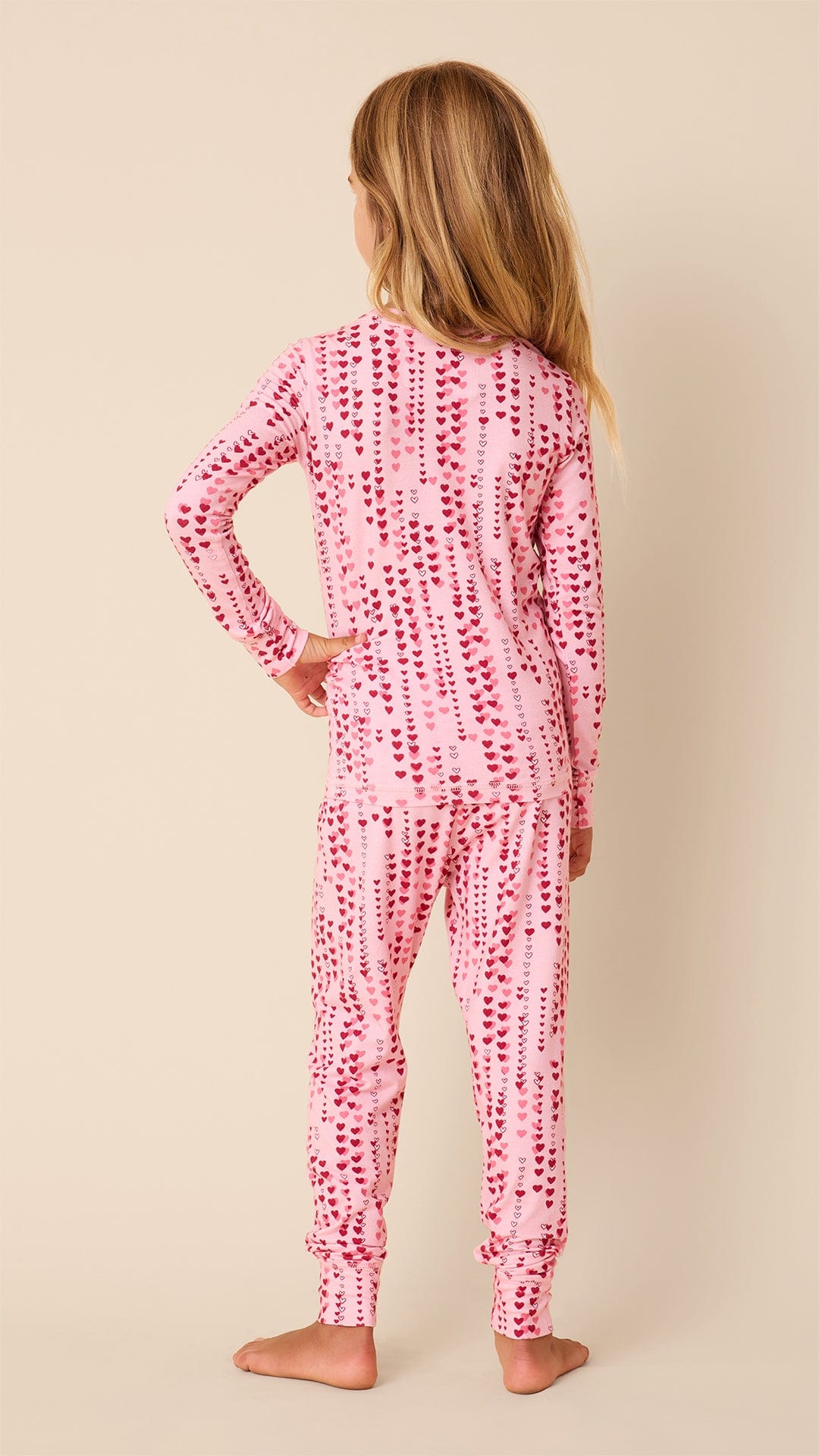 Dreamy Hearts Pima Knit Kids Pajama