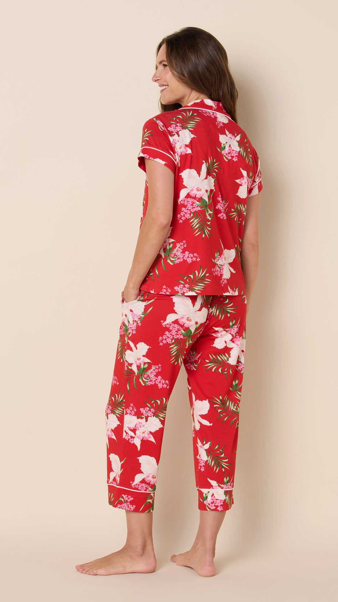 Flora Festiva Pima Knit Capri Set