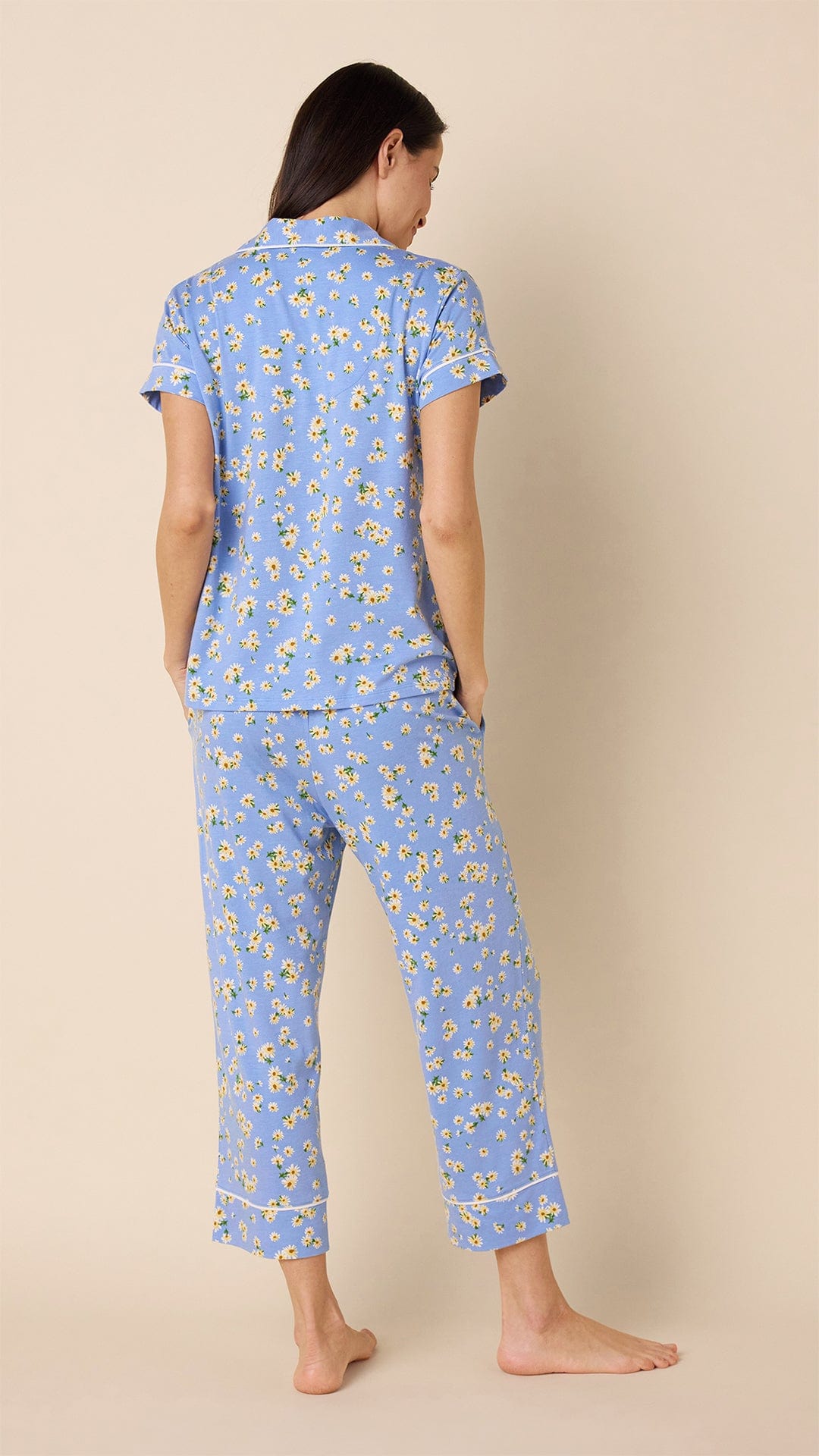 Marguerite Pima Knit Capri Set