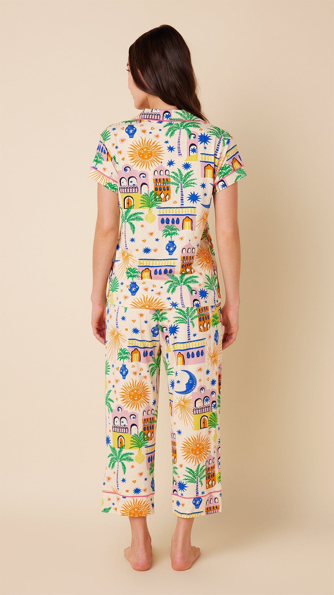 Moroccan Magic Pima Knit Capri Set
