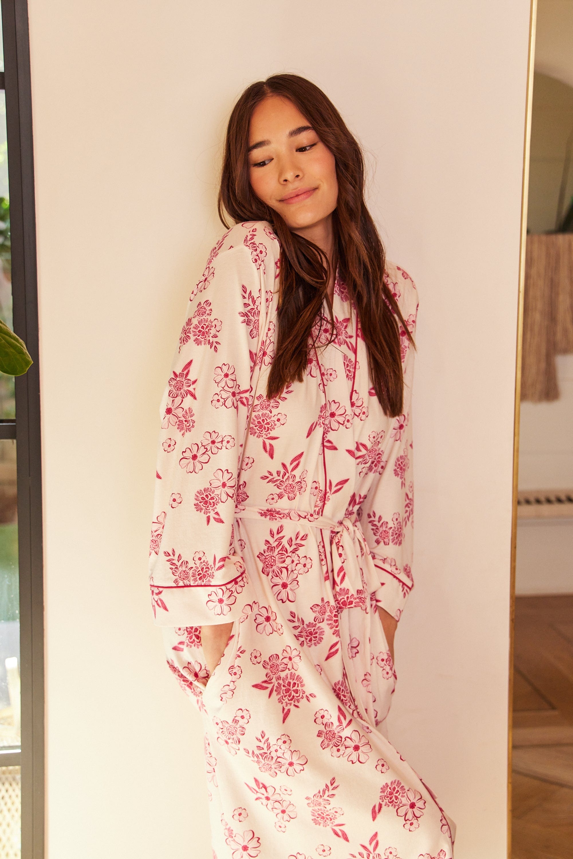 Malia Pima Knit Kimono Robe