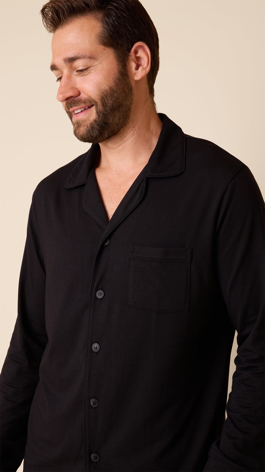 Classic Men's Pima Knit Pajama Set - Midnight