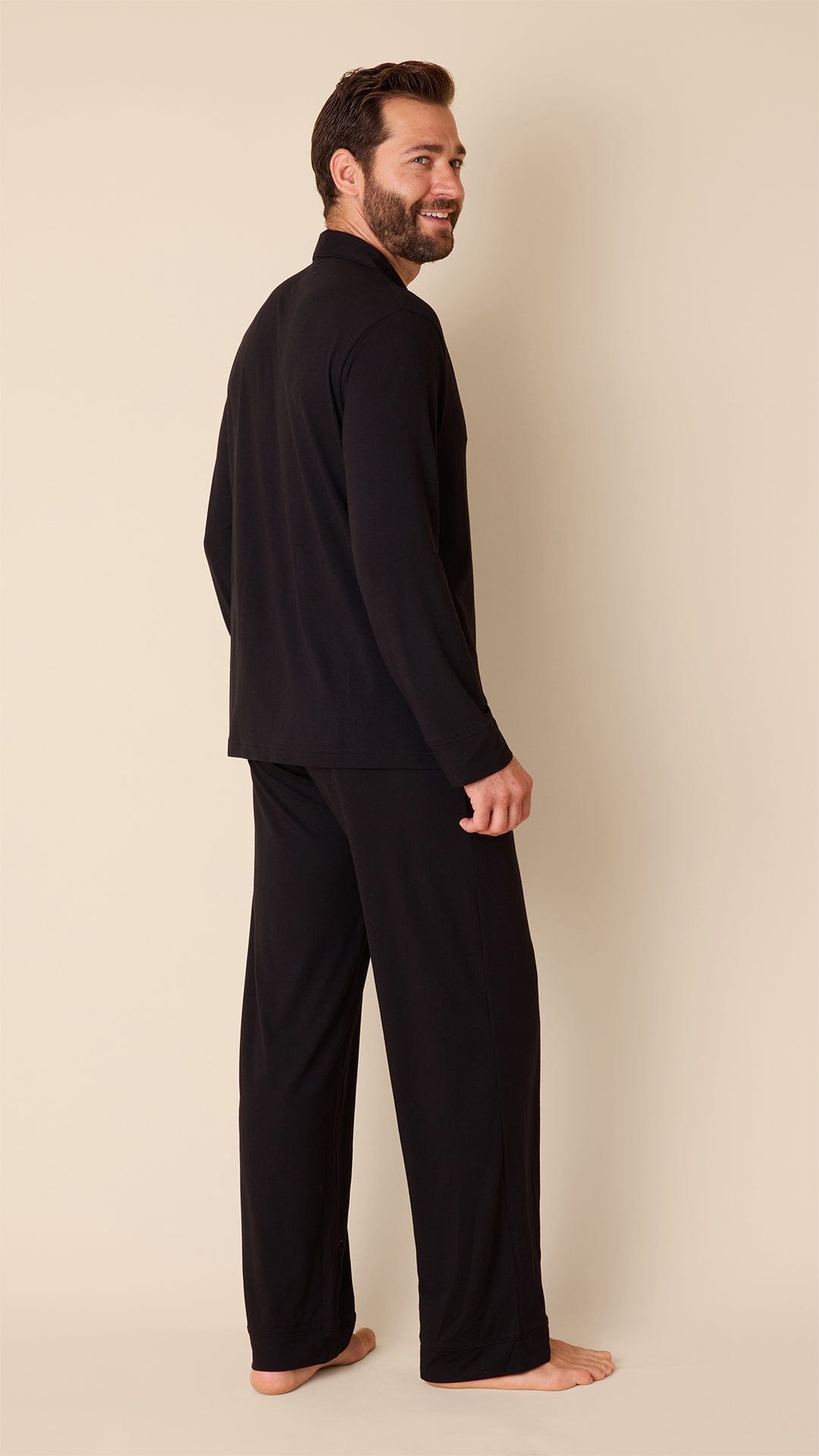 Classic Men's Pima Knit Pajama Set - Midnight
