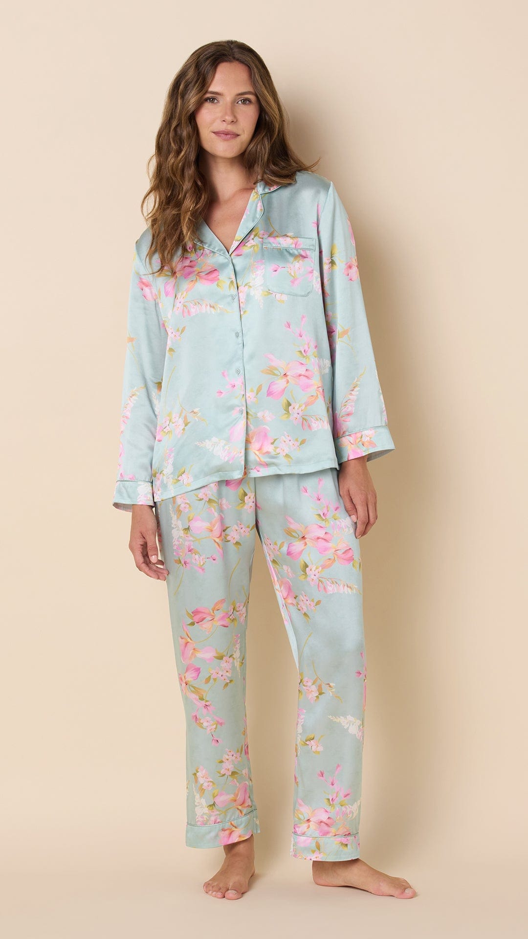 Moonlit Garden Silk Pajama