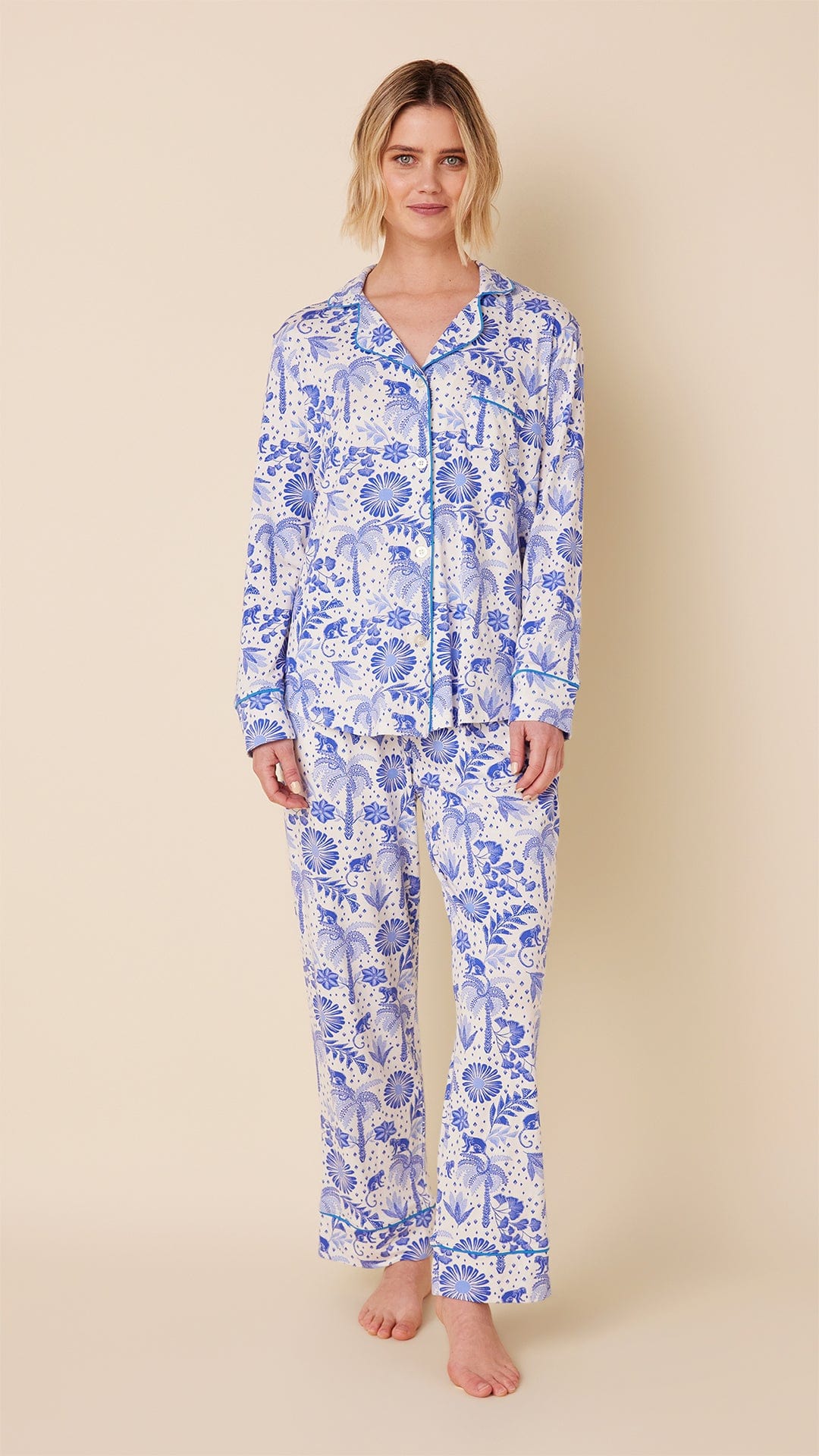 Palmera Pima Knit Long-Sleeved Pajama