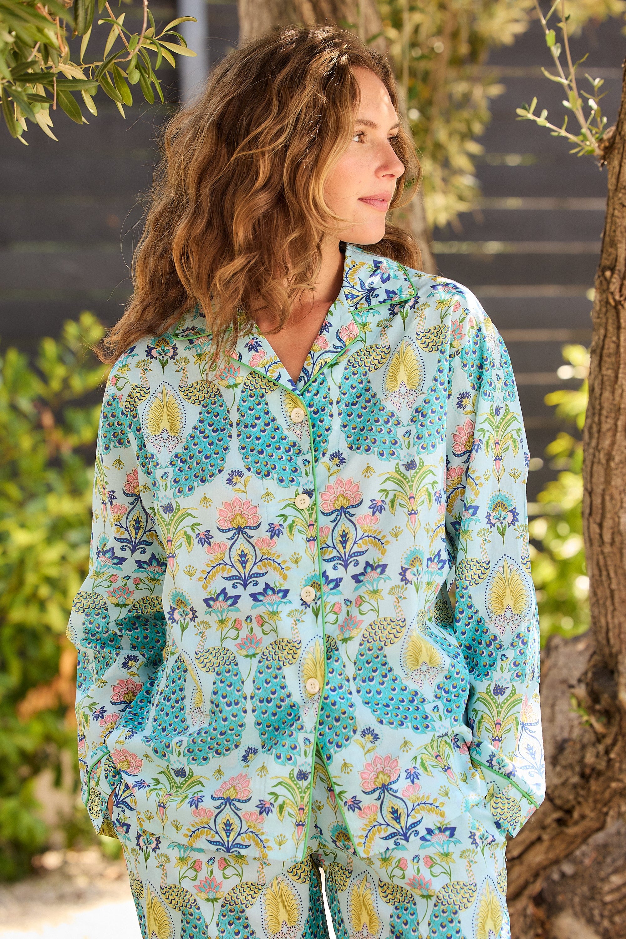 Peacock Voile Pajama