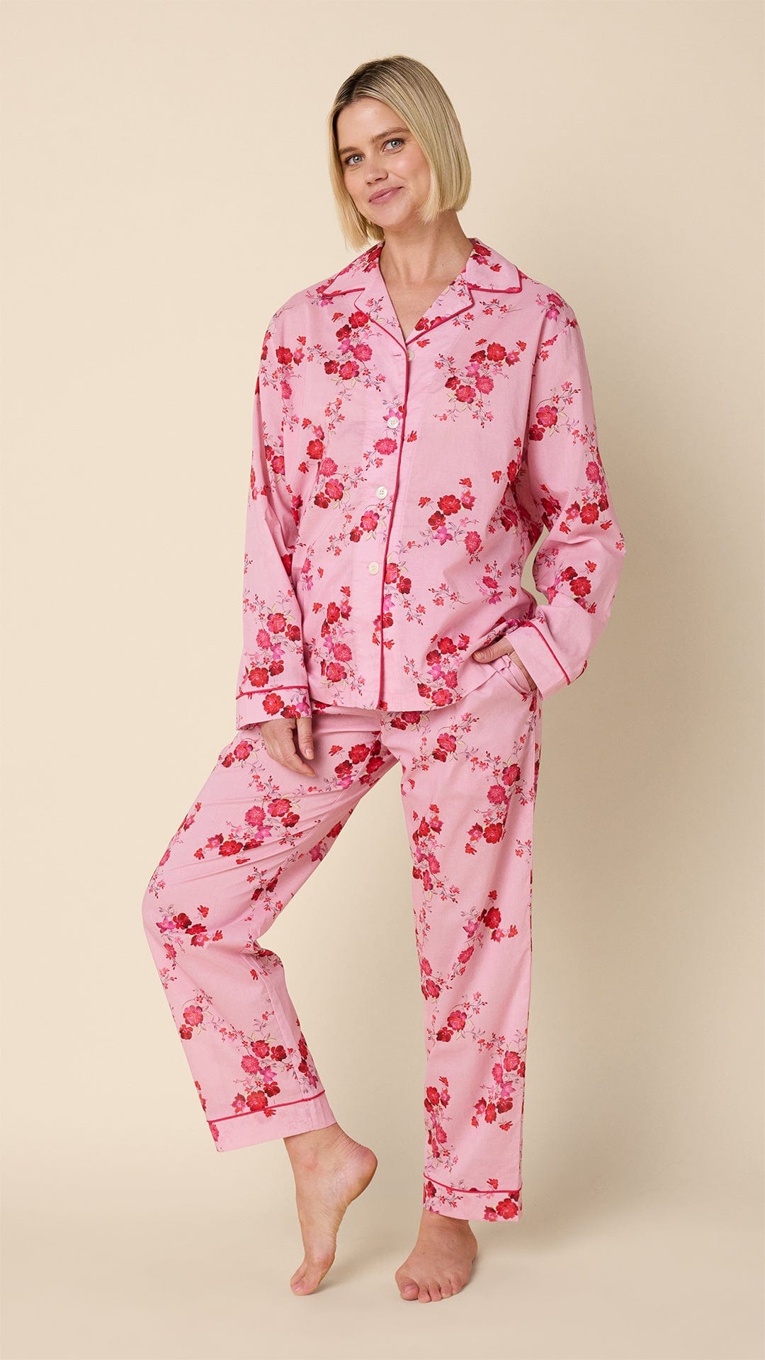 Sorbet Roses Voile Pajama