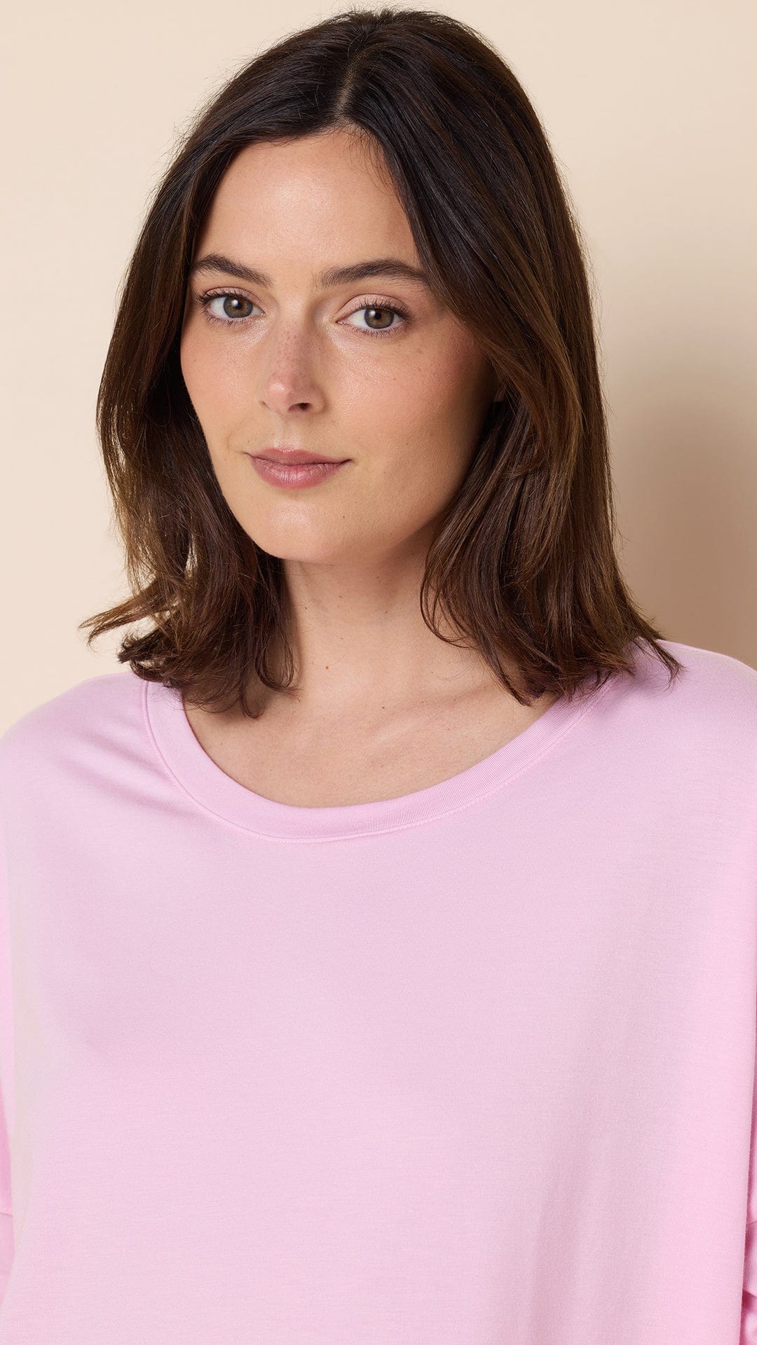 Classic Pima Knit Pullover Set - Pink Moment
