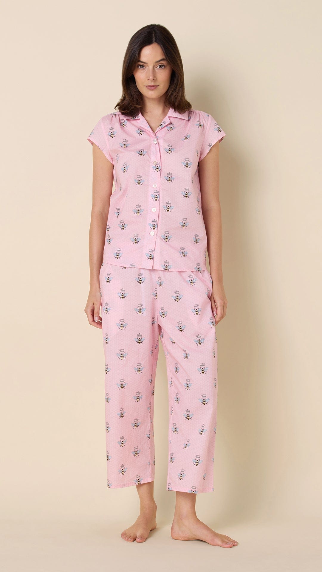 Queen Bee Luxe Pima Capri - Pink