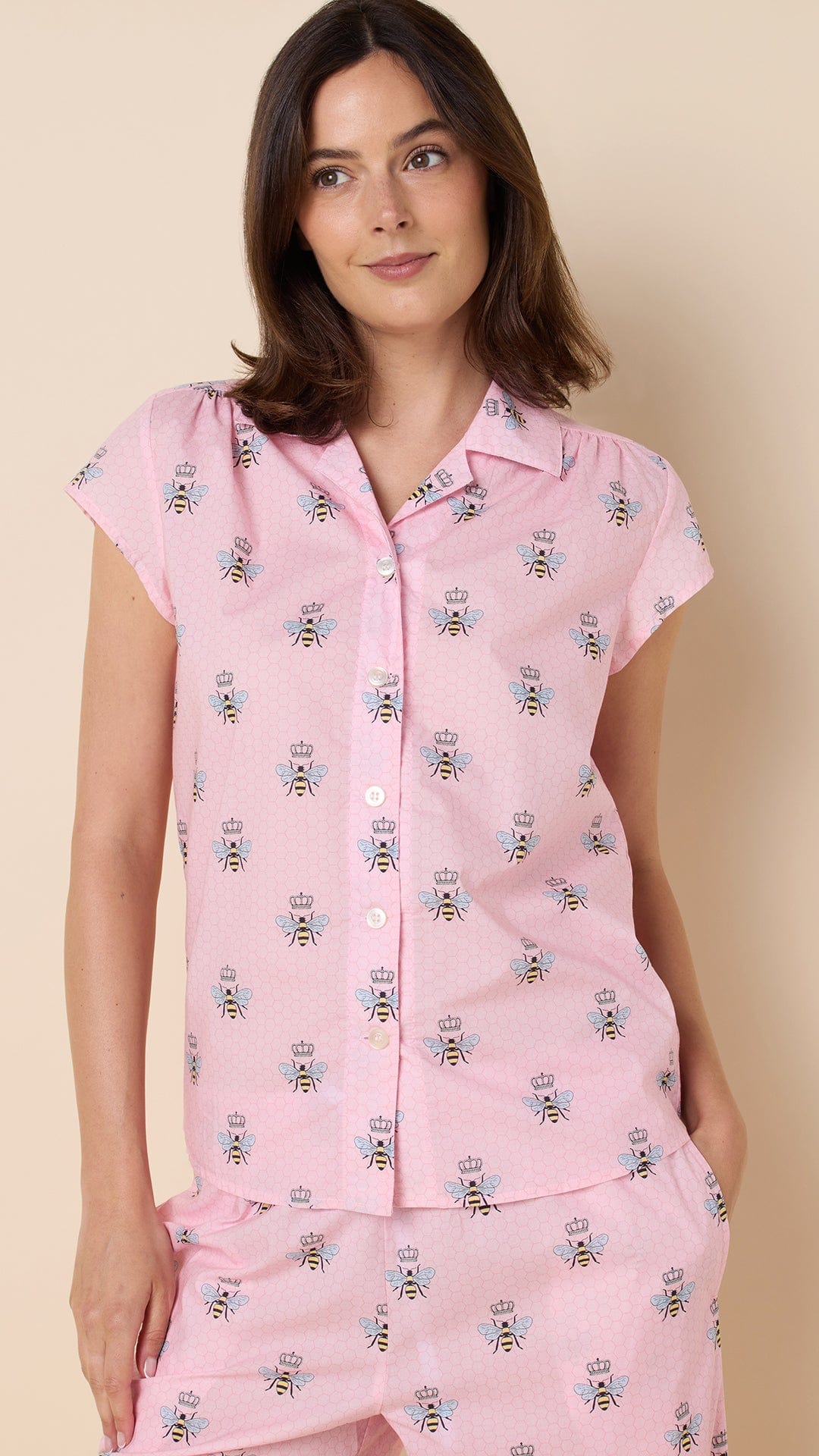 Queen Bee Luxe Pima Capri - Pink
