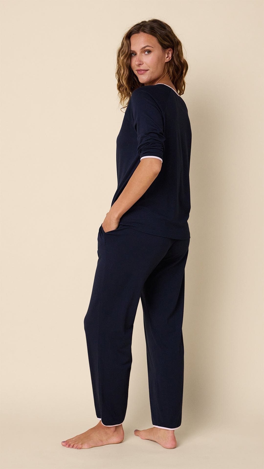 Classic Pima Knit Simple Set - Black