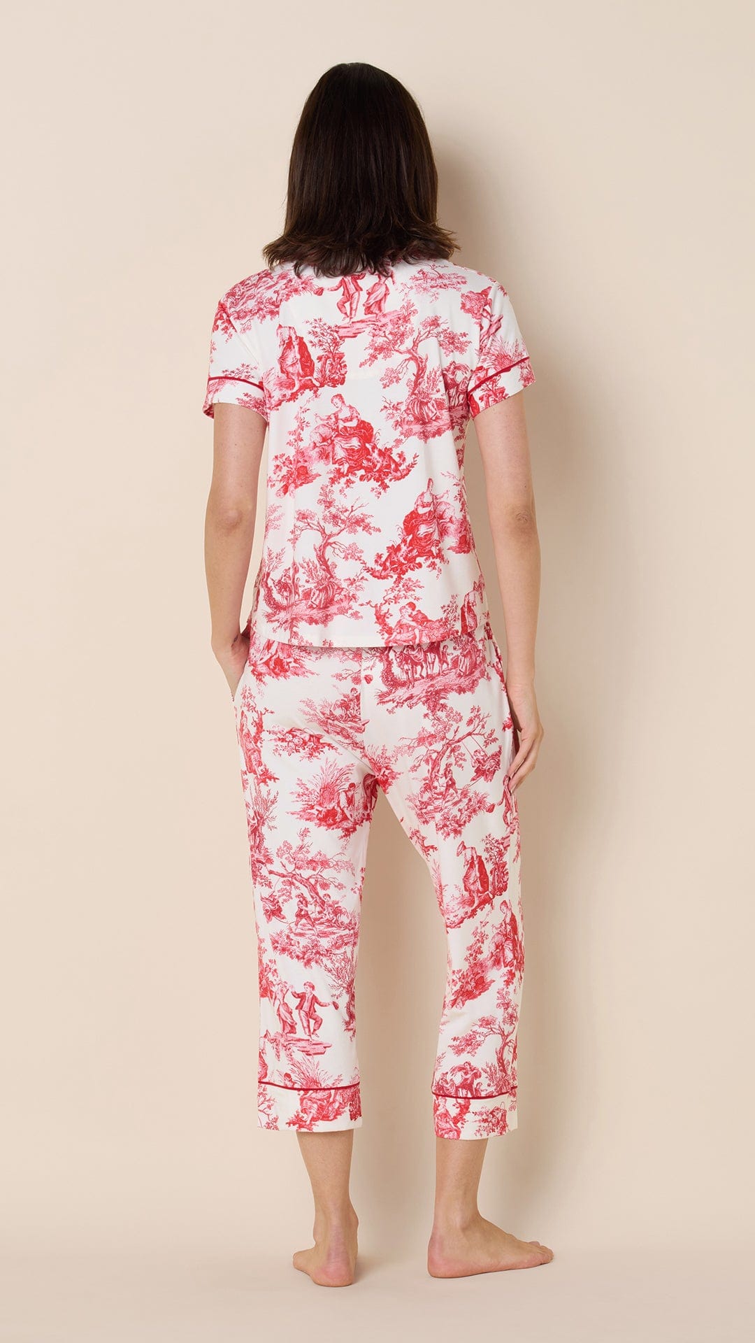 Idle Hours Pima Knit Capri Set