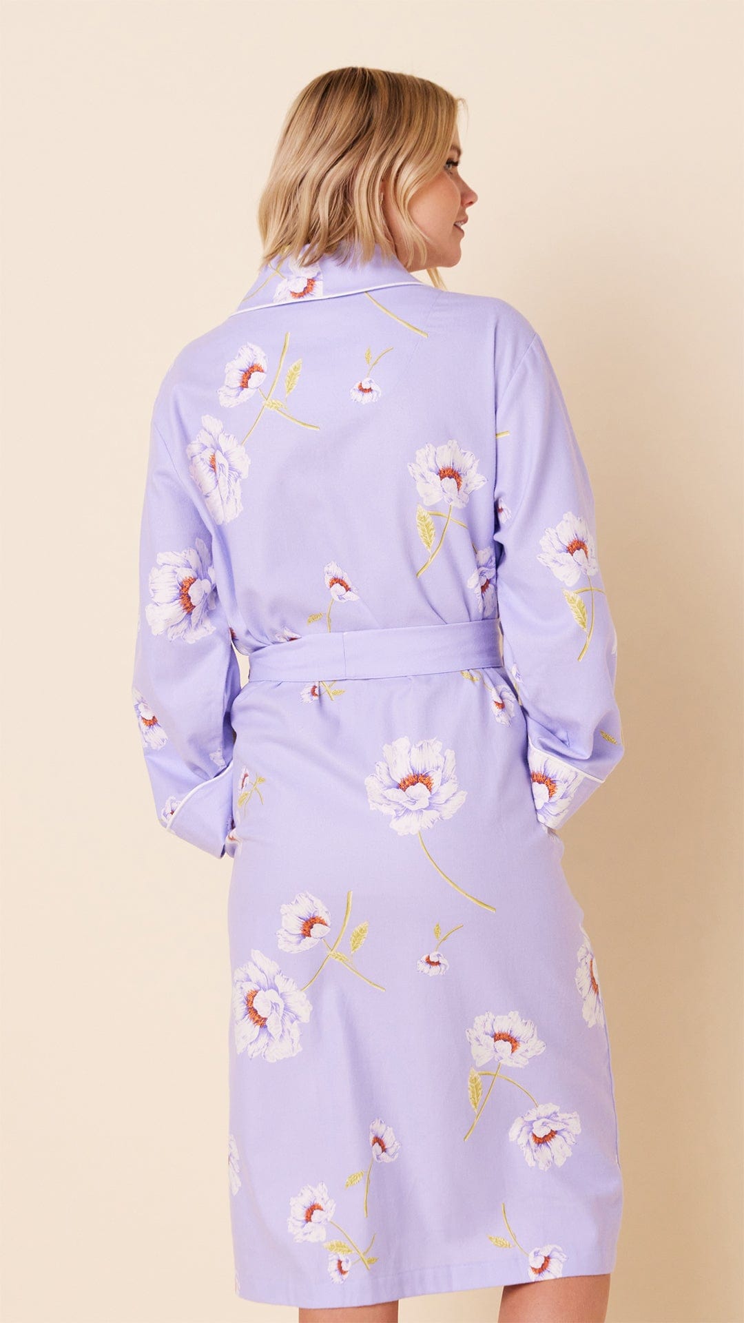 Isabella Shawl Collar Flannel Robe