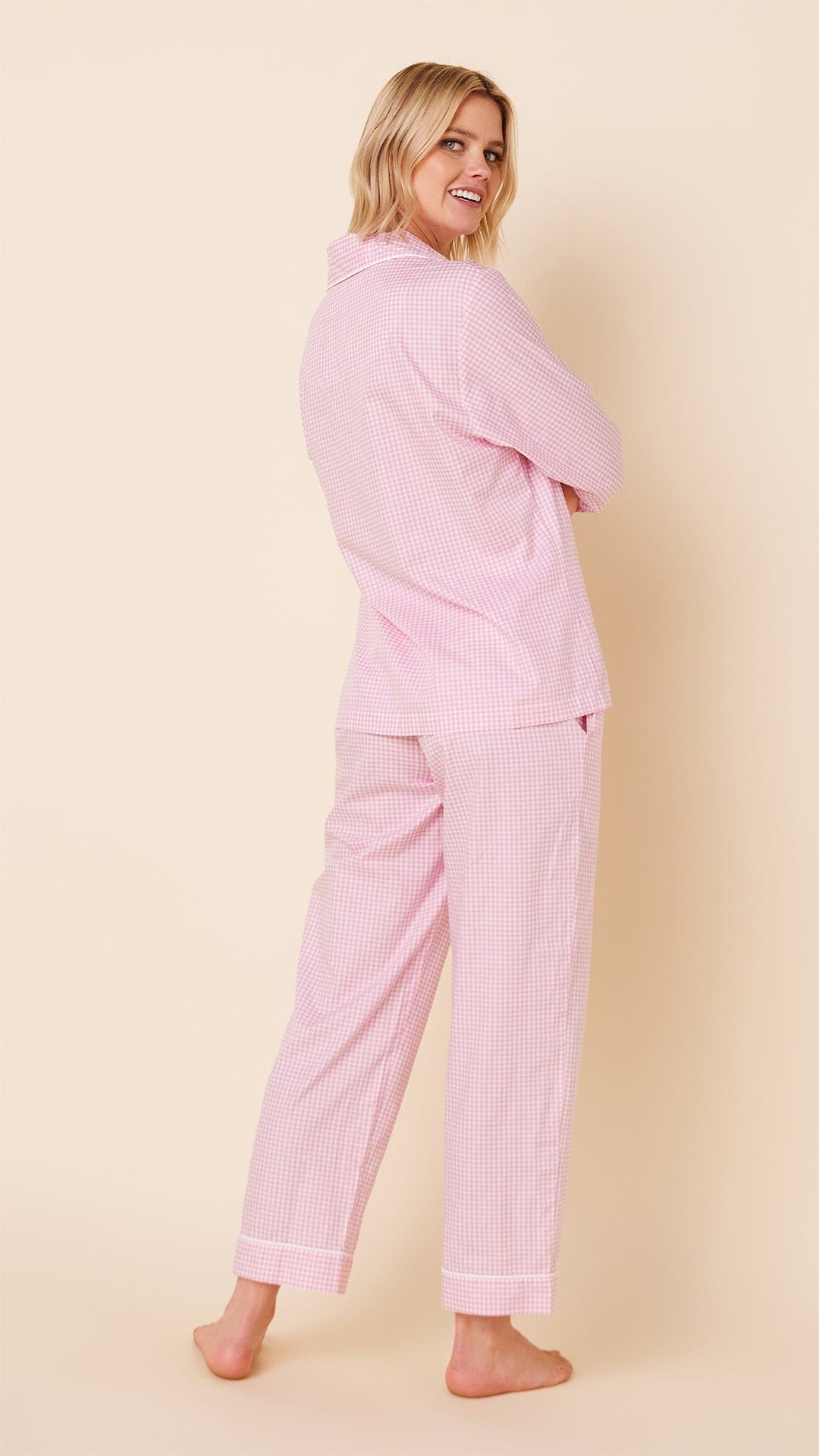 Classic Gingham Luxe Pima Pajama - Pink