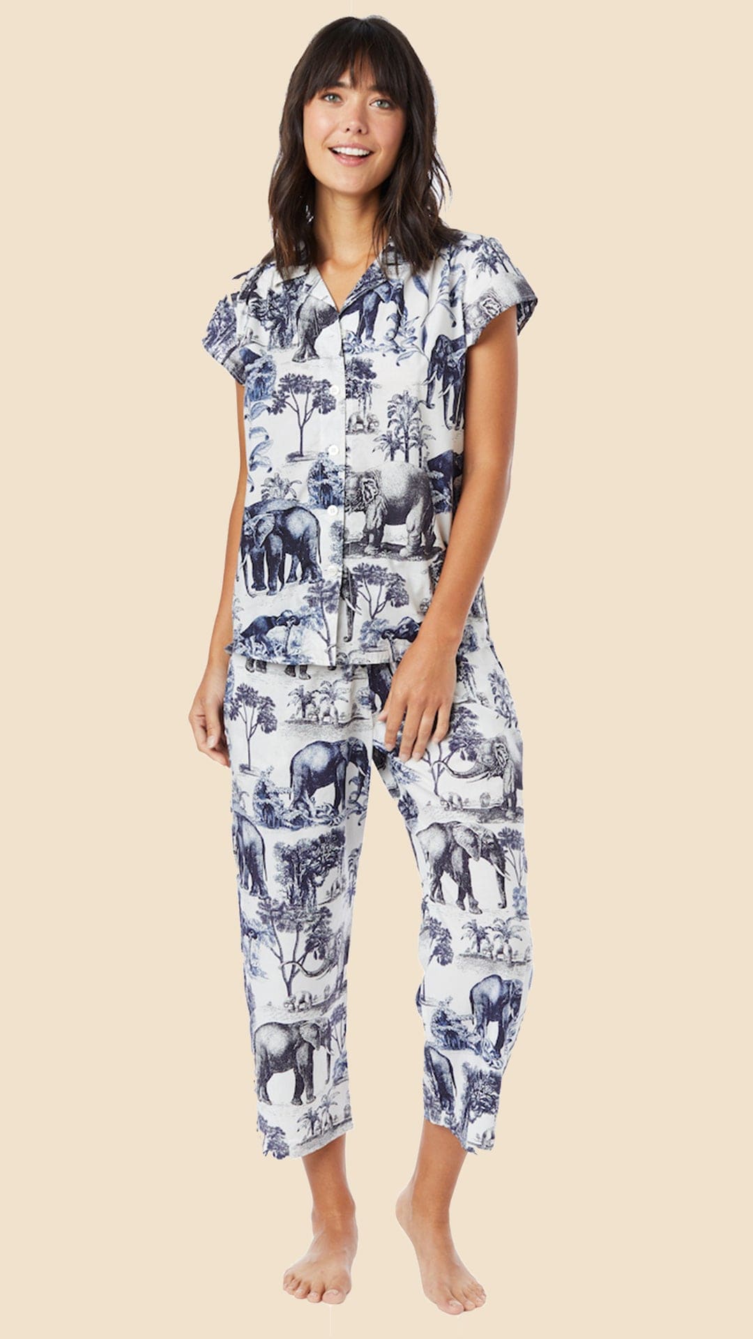 Safari Toile Luxe Pima Capri